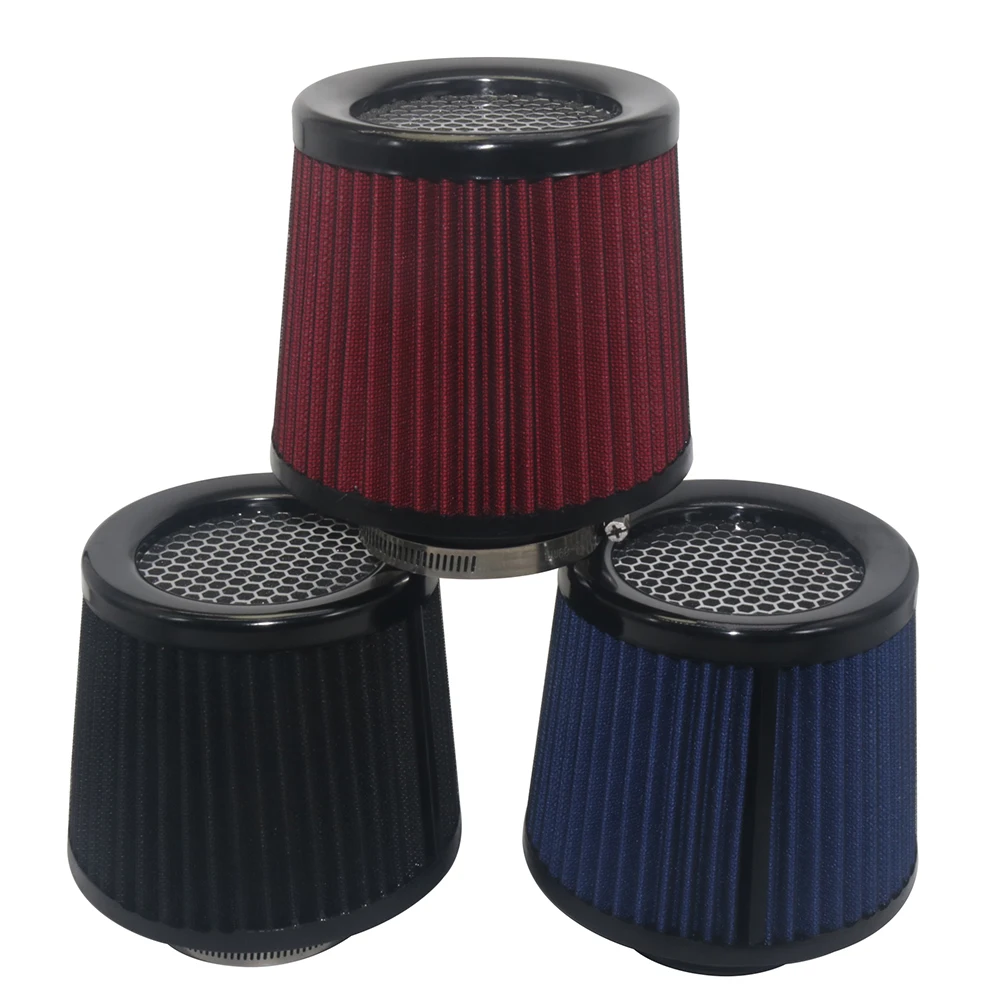 

3 Inch Car Air Filters Vent Filter High Flow Intake Kit Mesh Cone 76MM Engine Protector Replacement Auto Accessories Universal
