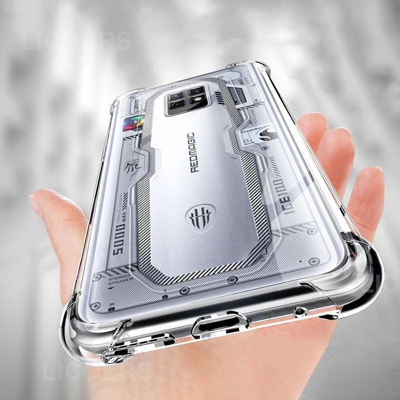 Air-bag Case for ZTE Nubia Red Magic 11 10 Air 9 8S 7S Pro 6S 6R 5G 5S Plus Cover Clear Soft Flexible TPU Anti-knock Shell Funda