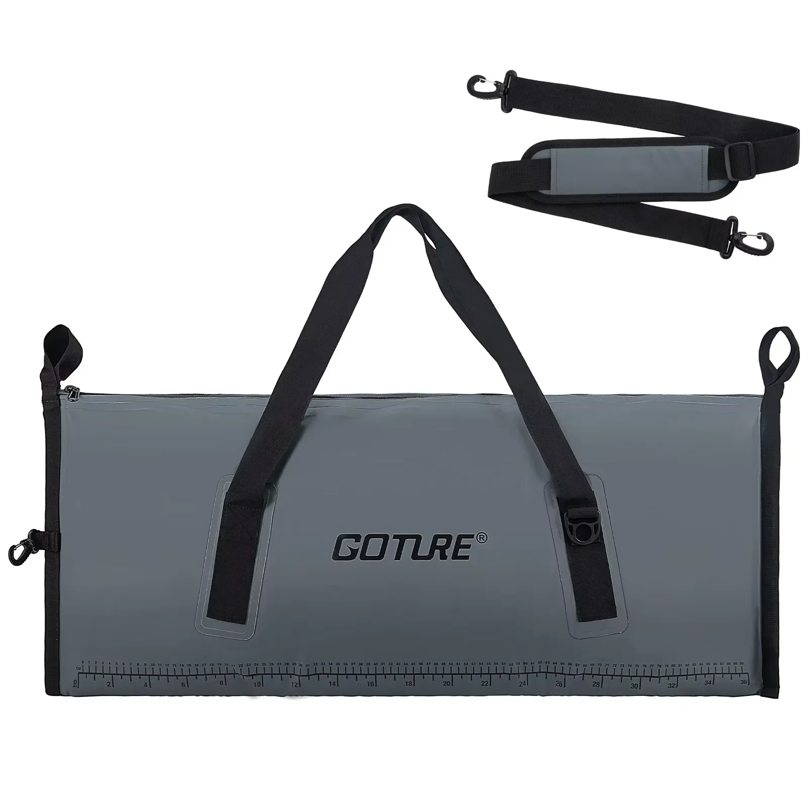 Goture Portable Multifunctional insulated Large Capacity Fish Cooler Bag Waterproof Zipper Fish Bag With Ruler Graduated Scale