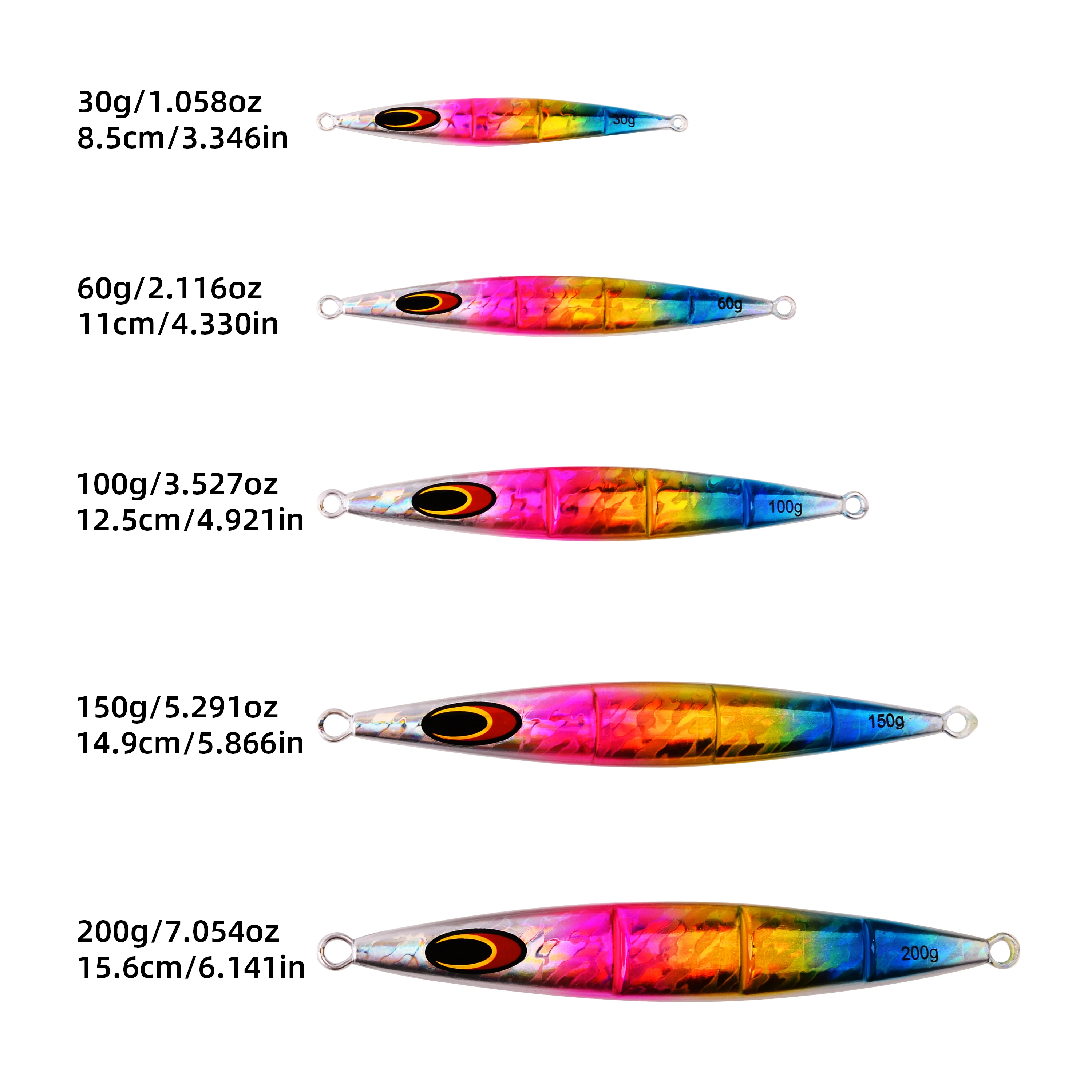 30g 60g 100g 150g 200g  Deep-sea Boat Fishing Sardine Slider Jigging Lure Long Cast Metal Jig Fishing Lure Sea Fishing Jigs view 2