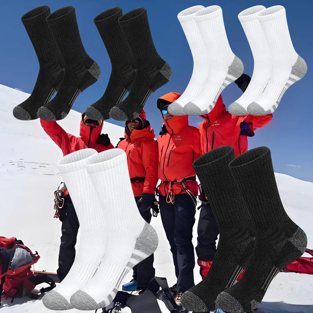 

1 pair of new winter warm ski socks is a must-have for keeping warm in winter