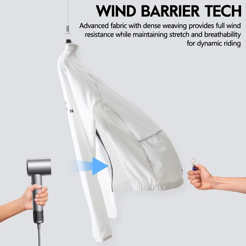 Imagen 2 del producto RION chaqueta de ciclismo ligera a prueba de viento cortavientos hombres ropa de bicicleta portátil UPF50 + Jersey de bicicleta abrigo otoño primavera 2025