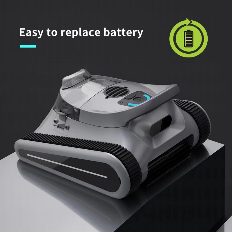 Cordless Pool Cleaning Cordless Rechargeable Automatic Pool Vacuum Cleaning Robot Intelligent Wireless Pool Robot Cleaner