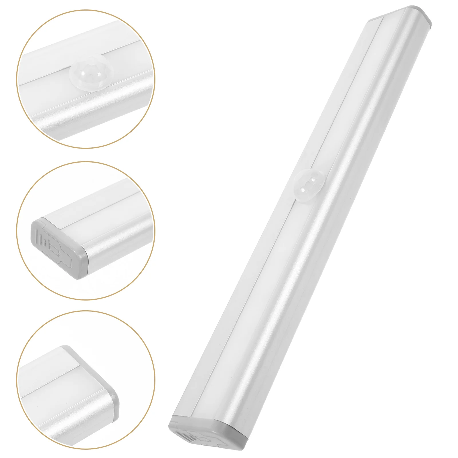 

Motion Sensor Closet Strip Wireless Led Night Bar Auto On Off For Corridor Wardrobe Bathroom Stairs White 4Aaa Powered Human