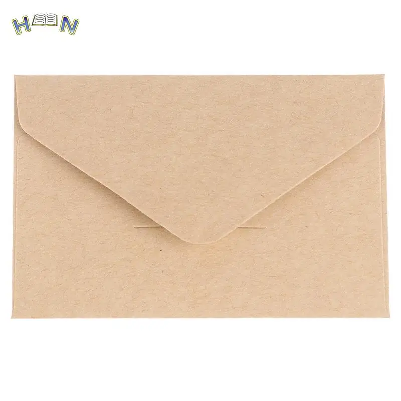 20pcs/set Classical Kraft Blank Mini Paper Window Envelopes Wedding Invitation Envelope Gift Envelope