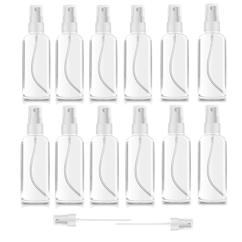 

10/20/30/50PCS 15ml 30ml 50ml Plastic Refillable Bottle Perfume Bottle Atomizer Empty Spray Bottle Portable Travel Tool