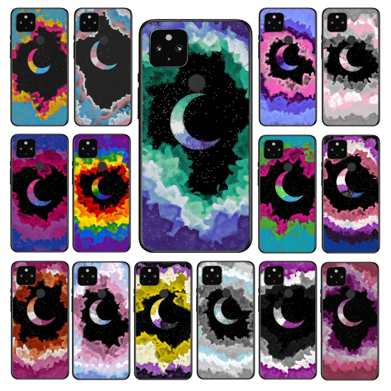 

Moon Lgbt pride art Phone Case for Google Pixel 10 9 Pro XL 9A 8 7 6 Pro Pixel 8A 7A 6A Pixel 8 7 6 5