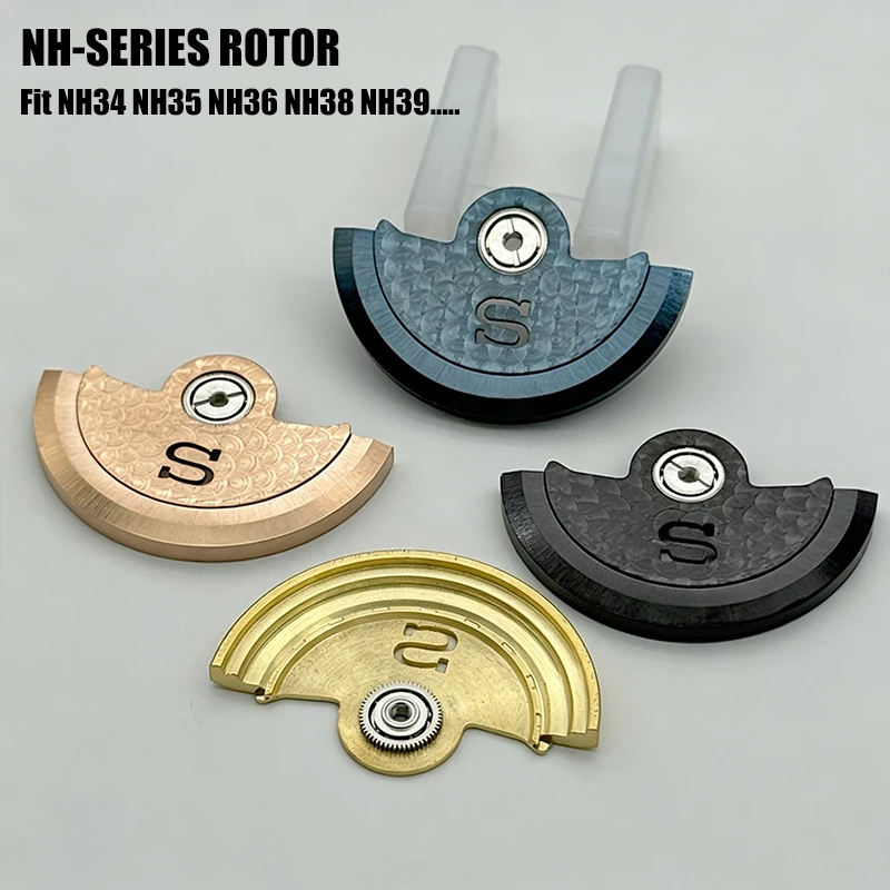 NH36 NH35 Oscillating Weight Rotors Skeleton Automatic Rotor Fit to NH35 NH36 NH34 NH38 NH39 NH70 4R 6R Mechanical Movement view 5