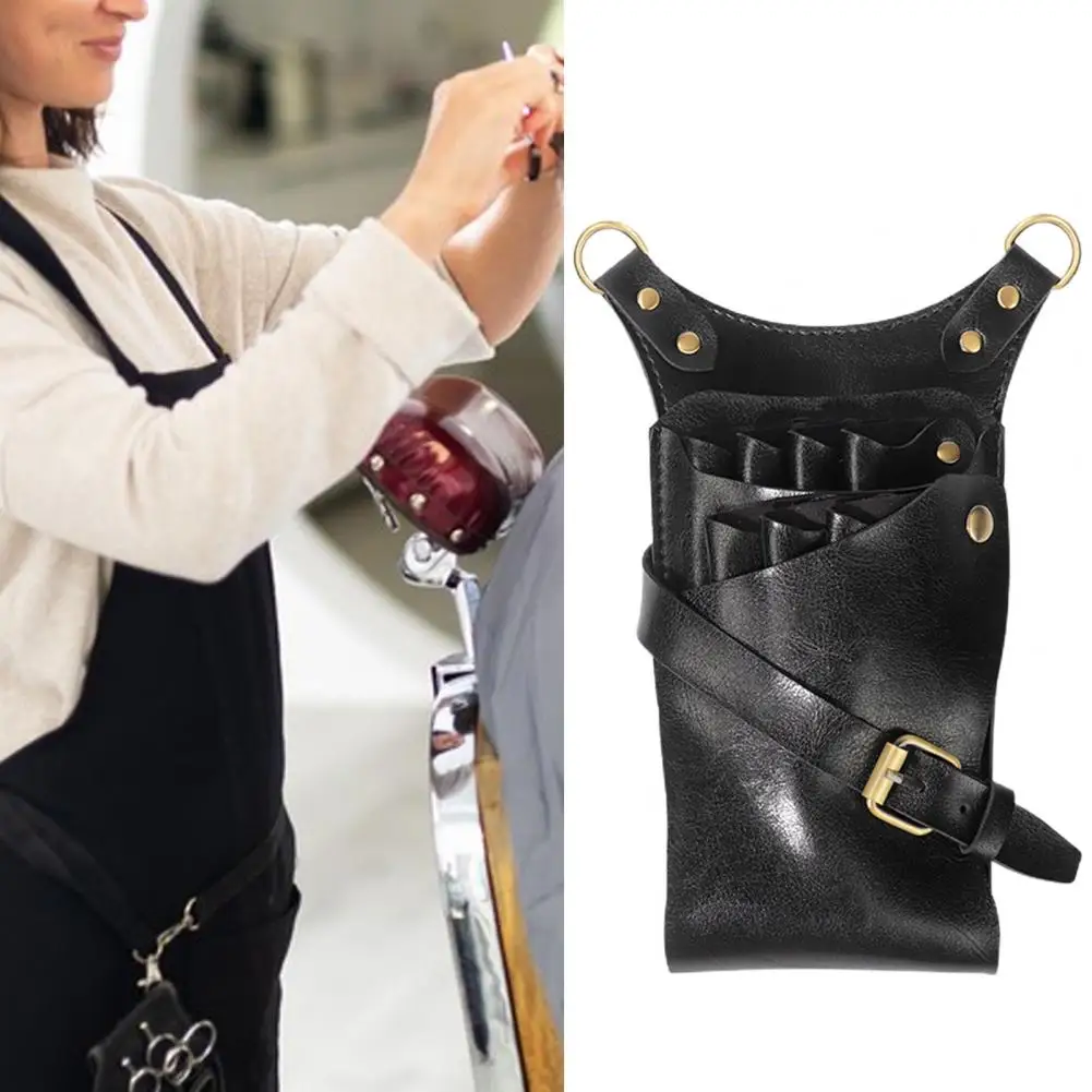 

Hairdressing Scissor Pouch Retro Hair Scissor Bag Large Capacity Salon Barber Hairdressing Scissor Pouch Holder Storage