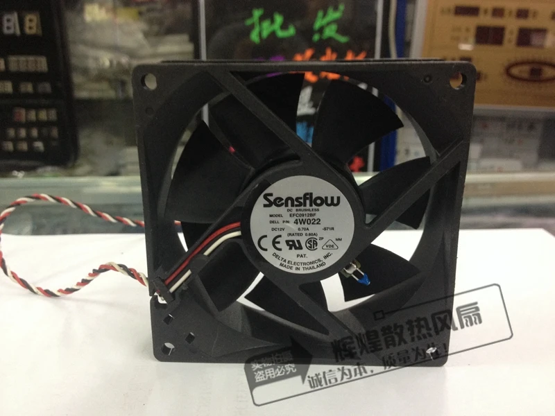 

brand new DELTA EFC0912BF 4W022 9032 12V 0.7A 3PIN high air volume cooling fan