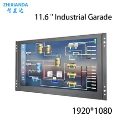 Factory Price 11.6 Inch 1920*1080 IPS VESA Metal Touch Screen Monitor Industrial Open Frame Monitor Display with HDMI VGA