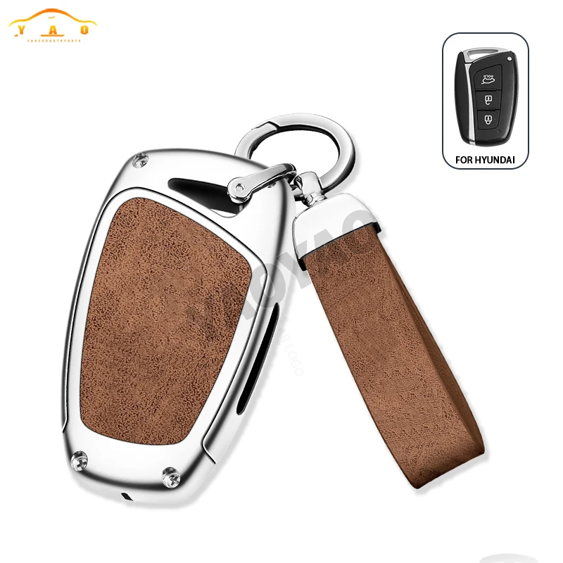 New Design Cover Key Case Fob for Hyundai Santa Fe Sport IX45 EQUUS Centennial Genesis G80 Grandeur Azera