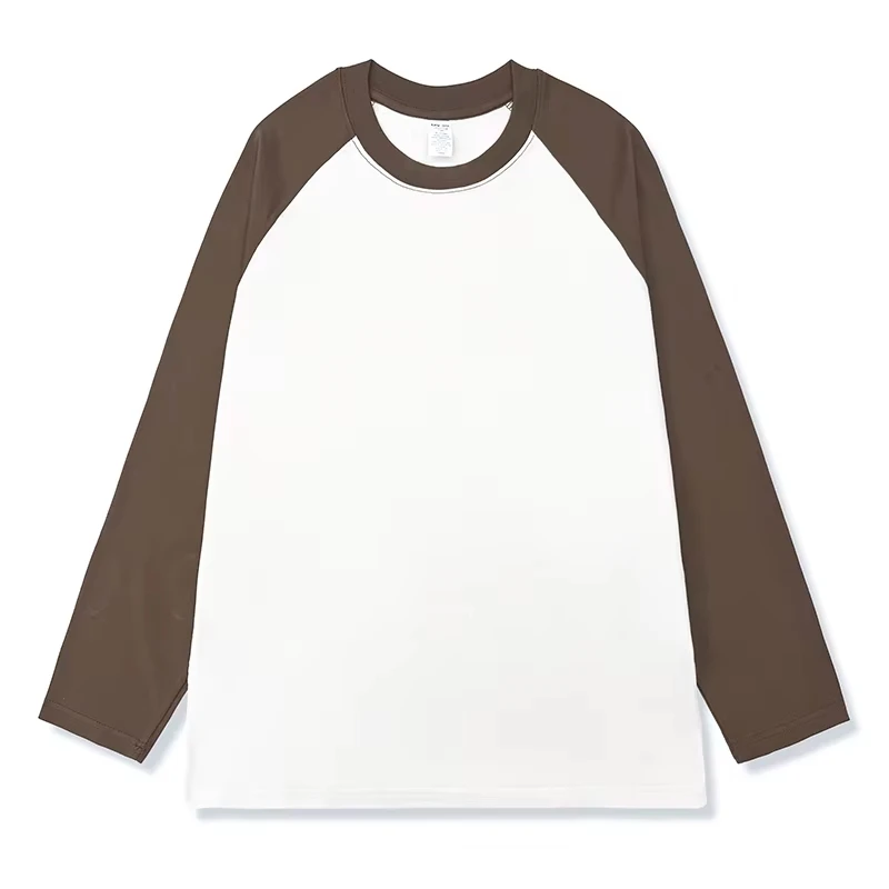2026 Damen Locker Sitzende Langarm-T-Shirts Herbst Winter Mode O-Ausschnitt T-Shirt Patchwork Lässige Oberteile Herrenbekleidung – Detail 13