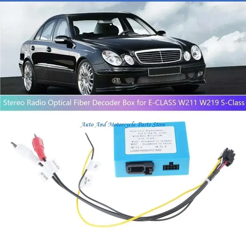 P9FD Replacement Optical Fiber Decoders Most Box Auto Accessory Car Aux Optical Fiber Decoders Most Box for W171 W219 W220