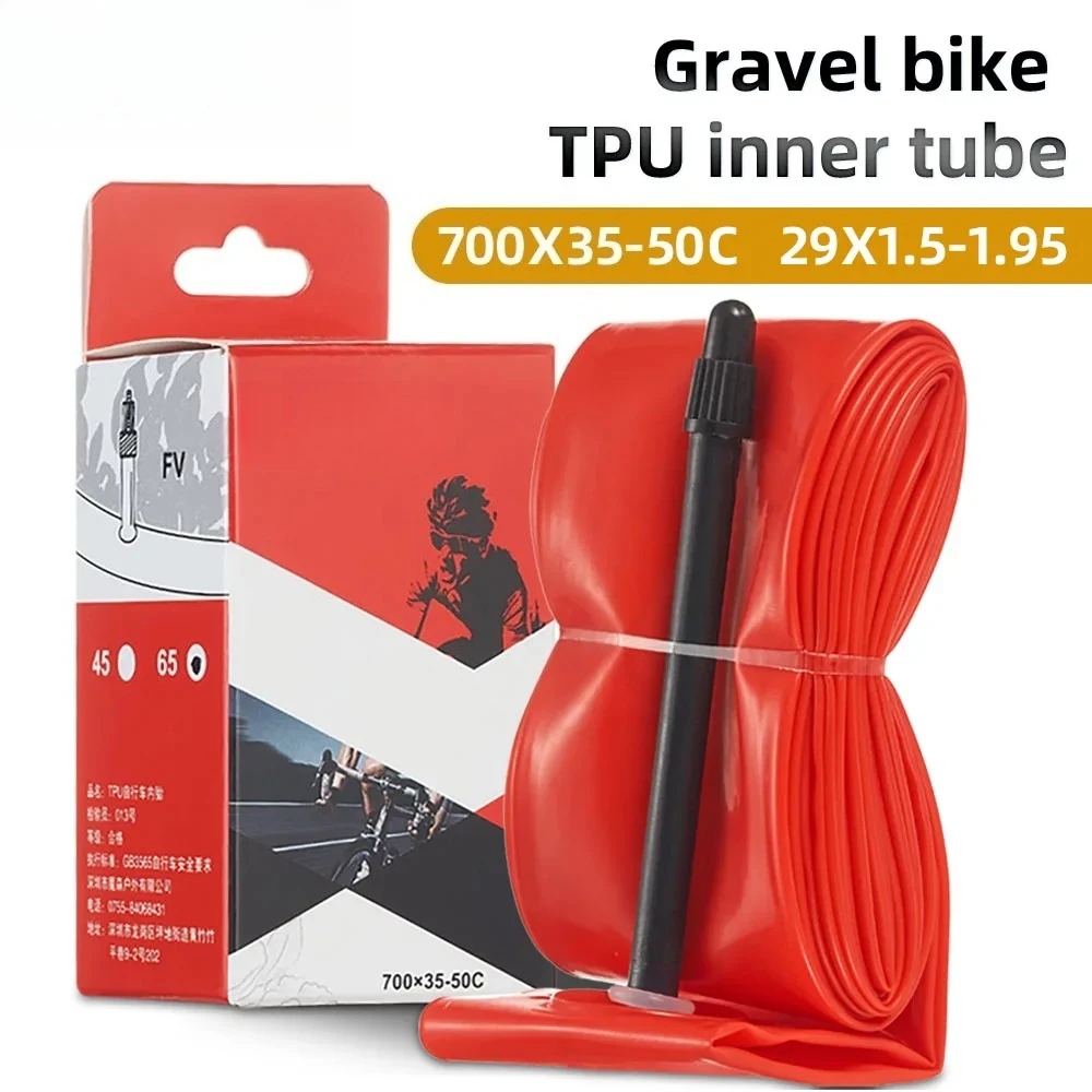 

High Quality TPU 700C GRAVEL Road Bike Inner Tube 700x35-50C For 35C 38C 40C 45C 50C Tire Bicycle MTB 29x1.5-1.95 FV45/65