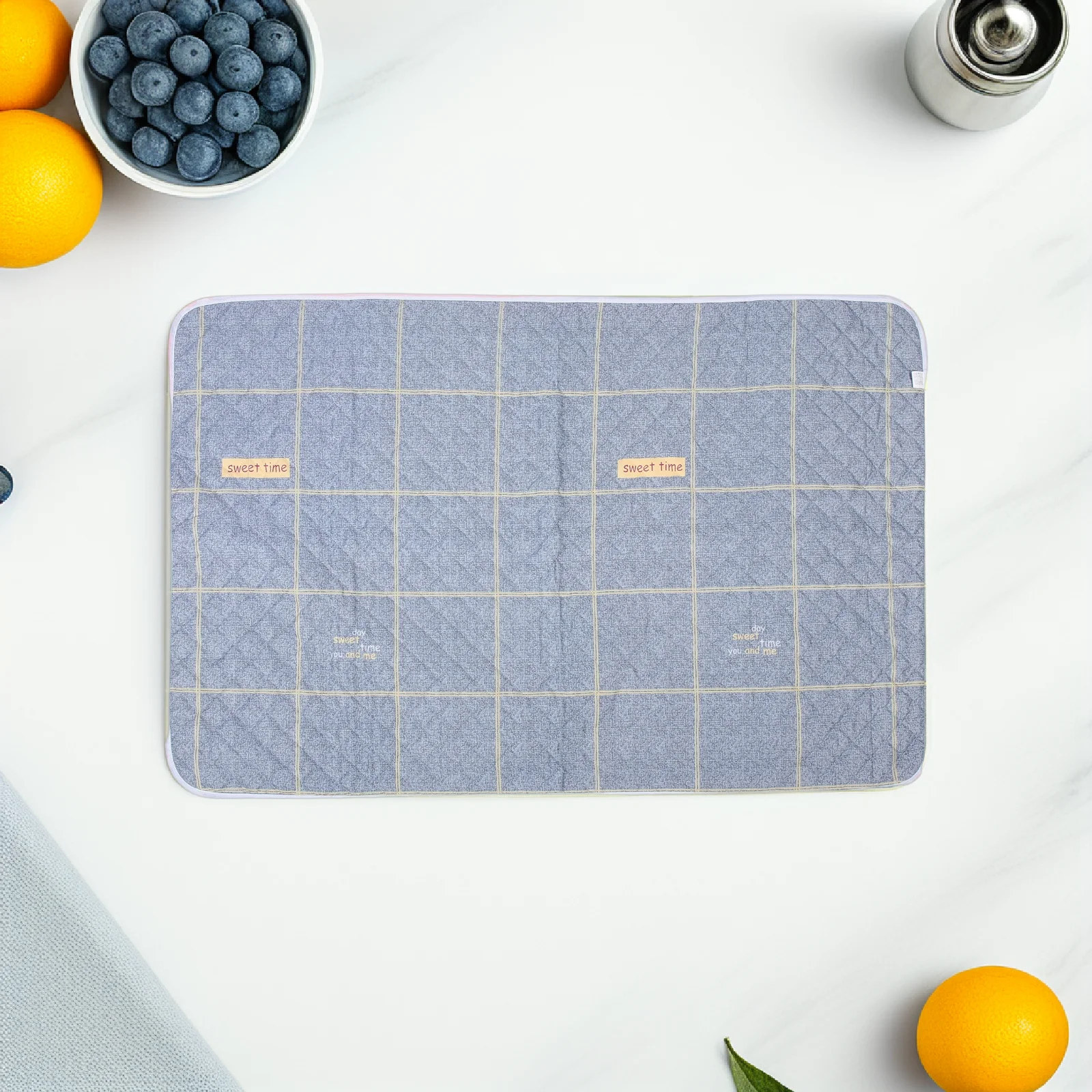 مرتبة مقاومة للماء 80x120 سنتيمتر رمادي القطن قابل للغسل منصات السرير لسلس البول لكبار السن قابلة لإعادة الاستخدام دائم ماصة الكبار