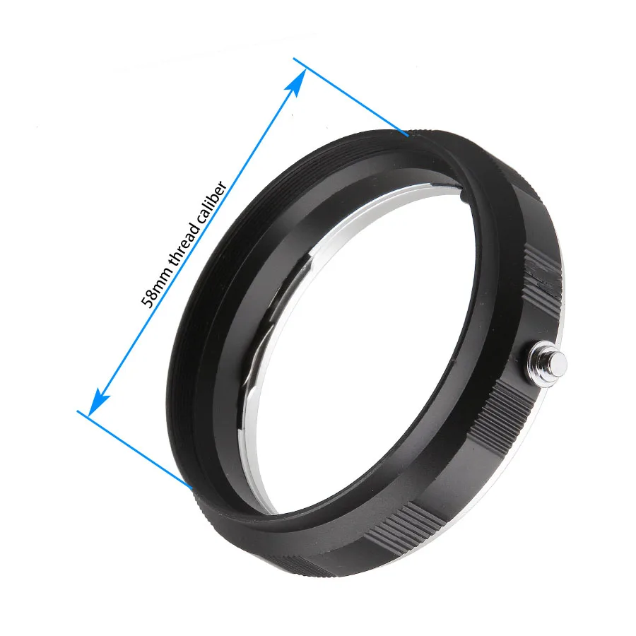 Camera Lens Adapter Macro Lens Reverse Protection Ring for Canon EF / EF-S Lenses Mount 58mm UV CPL Filter Lens Cap
