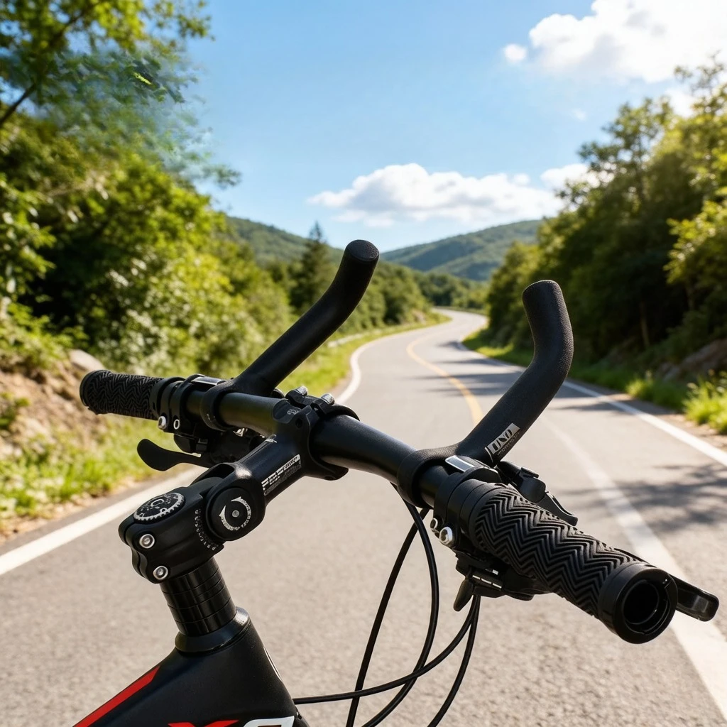 Forged Alloy Bar End, Extended Horn Bicycle Rest Handlebar for Mountain Road Bike, Ergonomic Comfort Grip Sturdy Durable