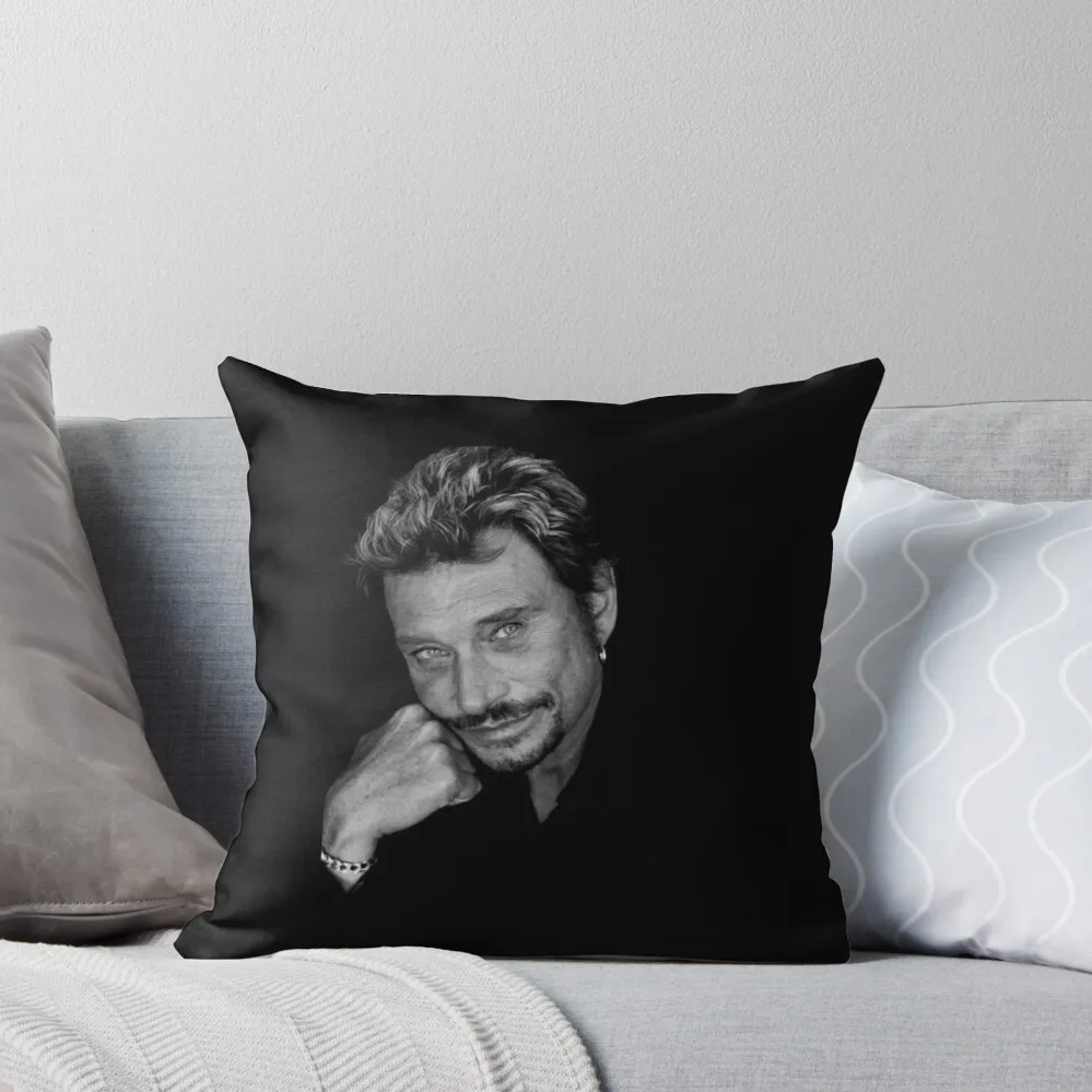 

Johnny halliday Throw Pillow Pillowcases Bed Cushions Decorative Cover For Living Room christmas pillowcases pillow