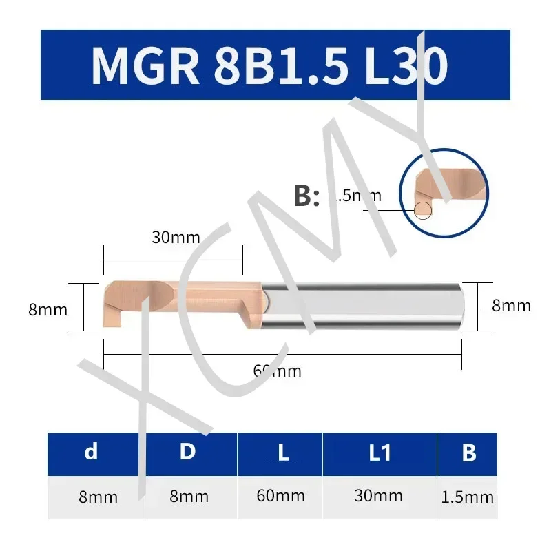 MGR Boring tool Miniature Grooving Cutter Integral Carbide Internal Tools CNC Super Seismic Small hole Turning Lathe Tools Bar image 3