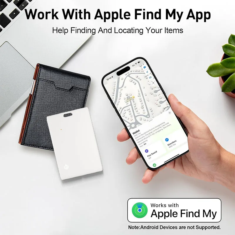 

Anti-loss tag Tracker for Apple Work with ios Find My Locator Finder Bag Wallet Keys Air Tag Smart Tag（only IOS)