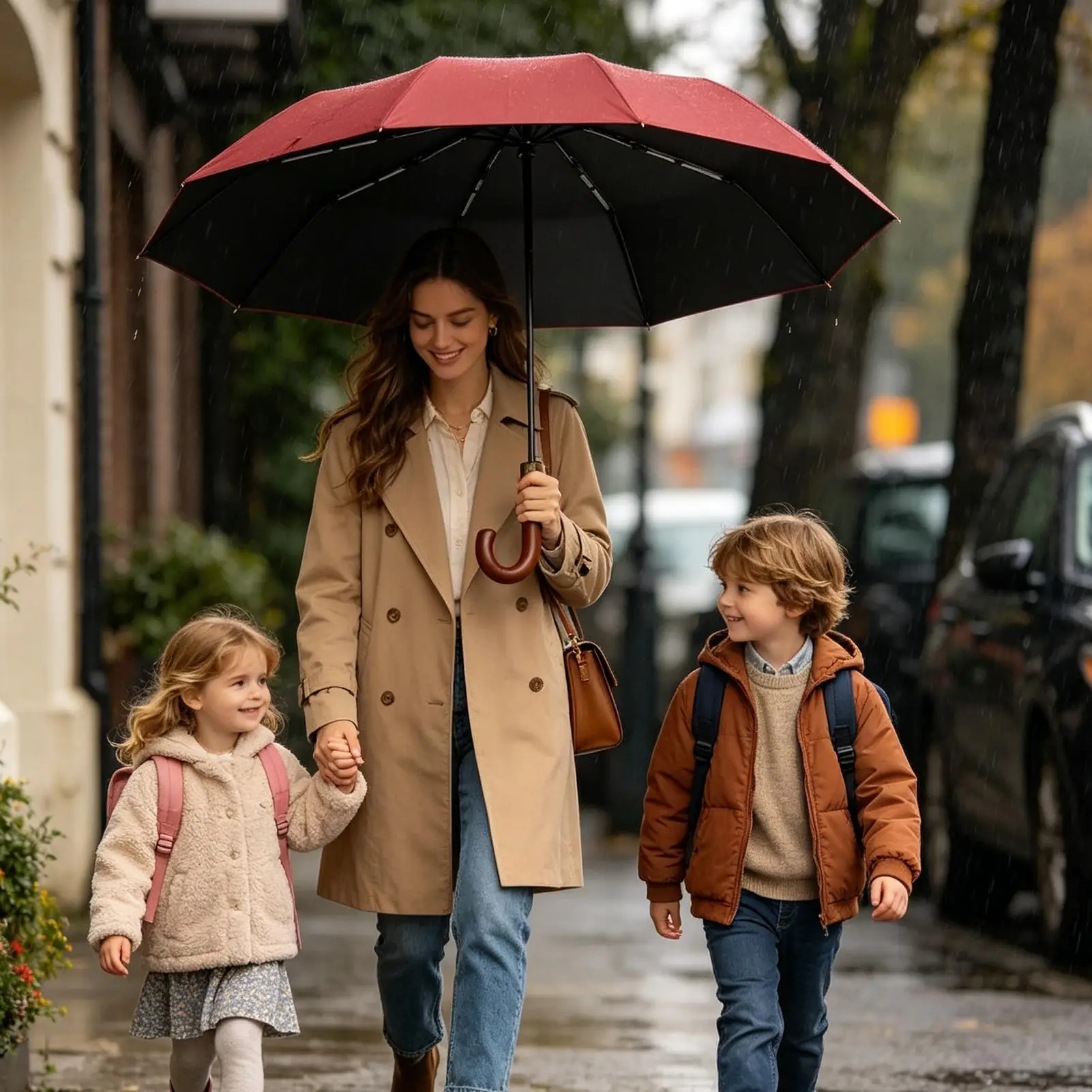 

Automatic Umbrella For Travel Folding Rainproof Foldable Travel Umbrella For Women Men Travelers Students Tourists Daily Commute