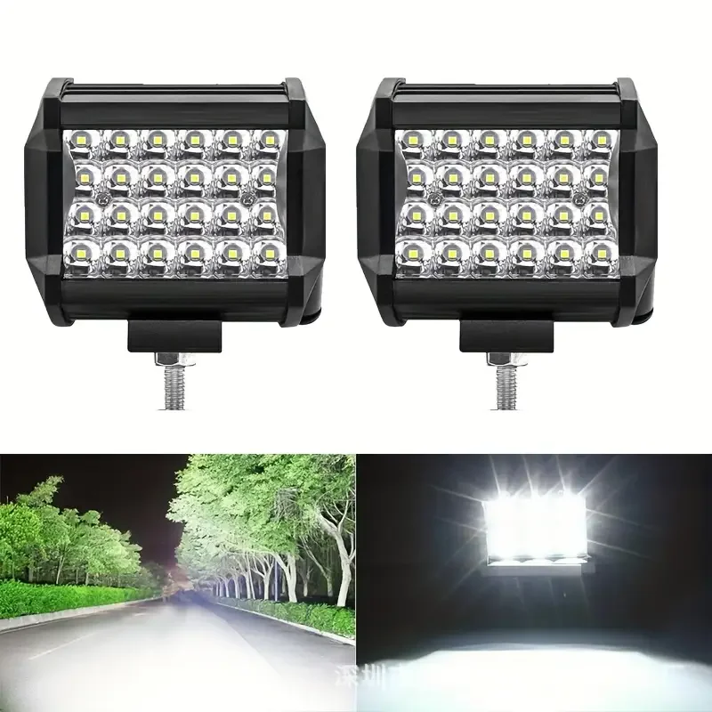 4inch 72W LED Work Light Bar Sport Combo Lamp Offroad Driving For Tractor Truck Off Road White Automotive Accessory 12V 24V