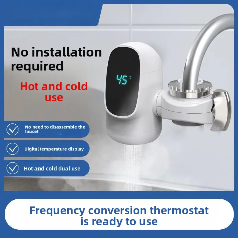 New Quick-Connect Instant Water Heater - Smart Digital Display Under-Sink Heating System for Kitchen & Bathroom
