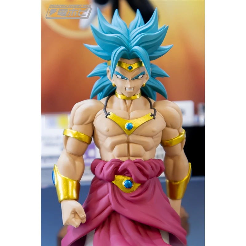 Original BANDAI Banpresto Dragon Ball Broli Super Saiyan Blue Hair PVC Anime Figures Action Figure Model Toys