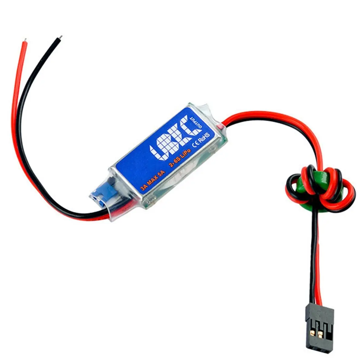 A72Z Electric Control BEC Full Screen Shielded Anti-Interference Switch Power 2-6S Voltage Reduction Module 3A 5V UBEC Heli