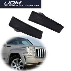 For 2008 2009 2010 2011 2012 Jeep Liberty Smoked Lens Front Fender Side Marker Light Cover Shells No Bulb/Socket Car Accessories