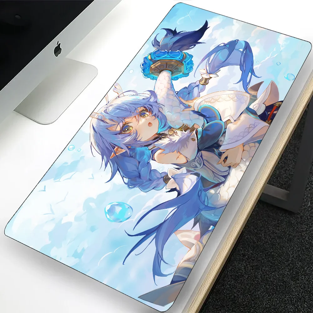 Honkai Star Rail Bailu Large Gaming Mouse Pad Computer Mousepad PC Gamer Laptop Mouse Mat Office Mausepad Keyboard Mat Desk Pad