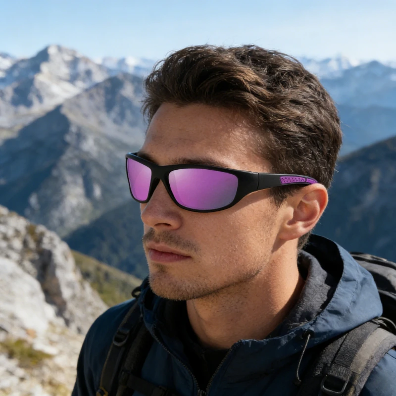 

New Retro Fashion Outdoor Sports Polarized Sunglasses Driving and Cycling Windproof and UV Resistant Unisex Personalized Glasses