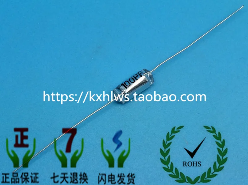 Axial electrolytic capacitor Polystyrene capacitor CB10 100V100PF 150pf 180pf 200pf 300pf 470pf 680pf 750pf 820pf 100pf