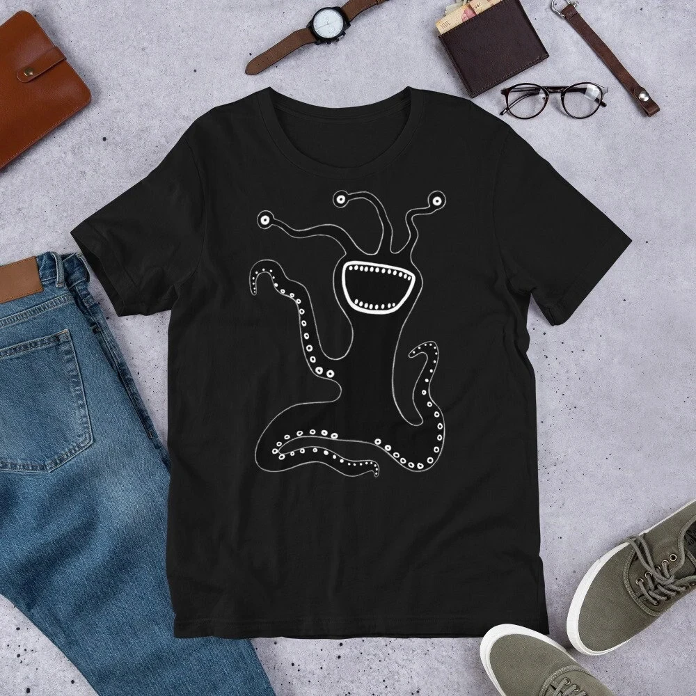 2025, neues Monster Kawaii, süßes Goth-Ästhetisches Grafik-T-Shirt, Volkskunst, schrullig, skurrile Geburtstagsgeschenke, lustige, atmungsaktive Unisex-Oberteile