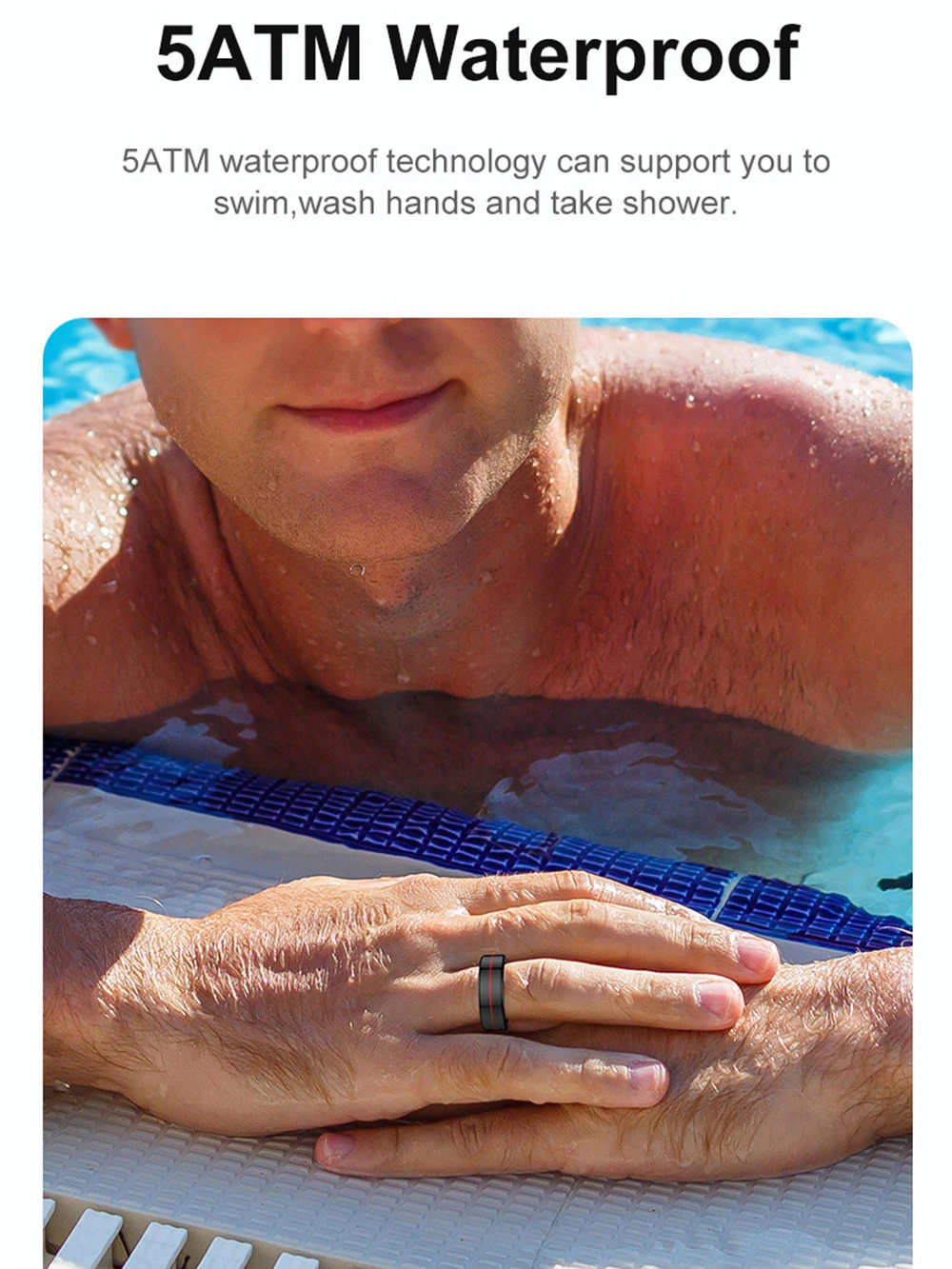 2025 nuevo anillo inteligente monitoreo del ritmo cardíaco y del sueño Control de gestos 5ATM impermeable hombres mujeres regalos anillos