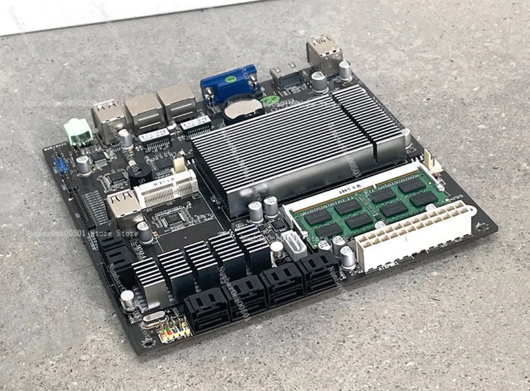 J1900 B75 K9 ETH Motherboard for NAS Synology Multi HDD Server 9% new