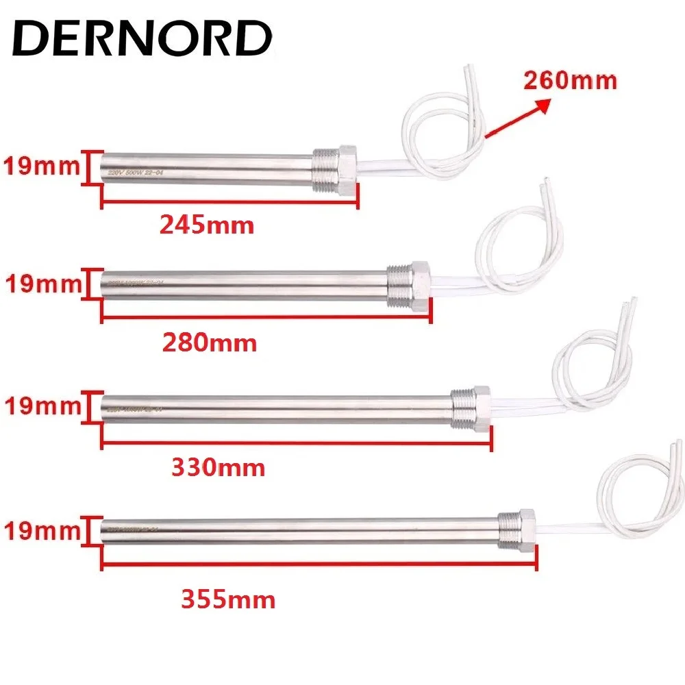 DERNORD Cylindrical Hot Rod 240v Cartridge Heating Element Immersion with 3/4\