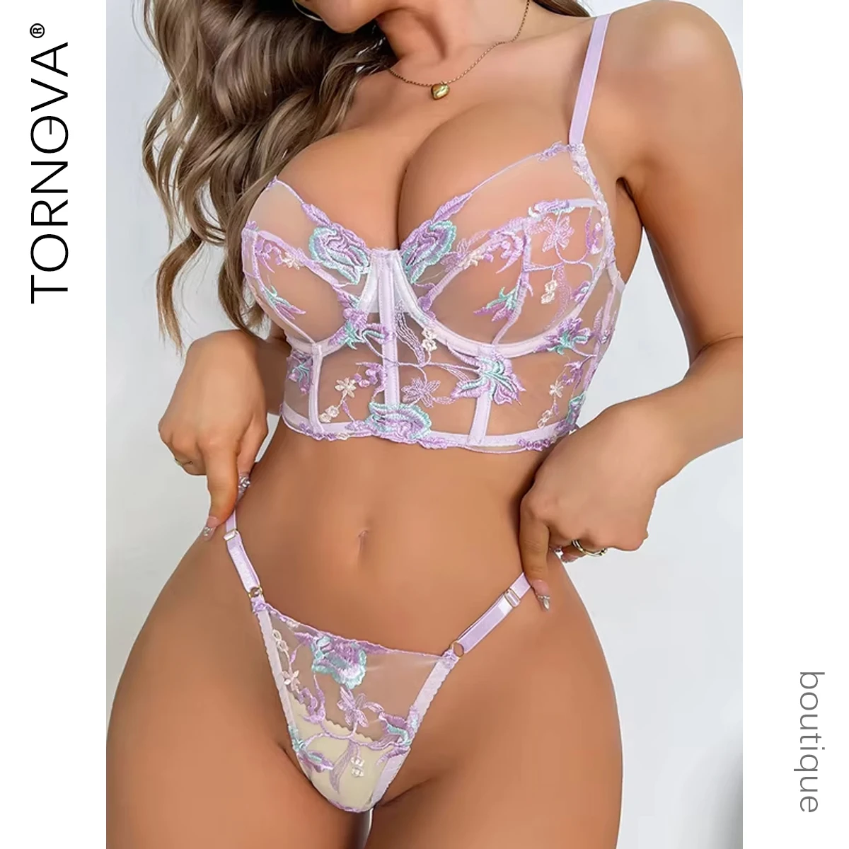 

Tornova Women's Underwear Women Lingerie Bra Ladies Erotic Lingerie Sexy Set Womens Woman Clothing Lingeries Sets Sexy Luxury