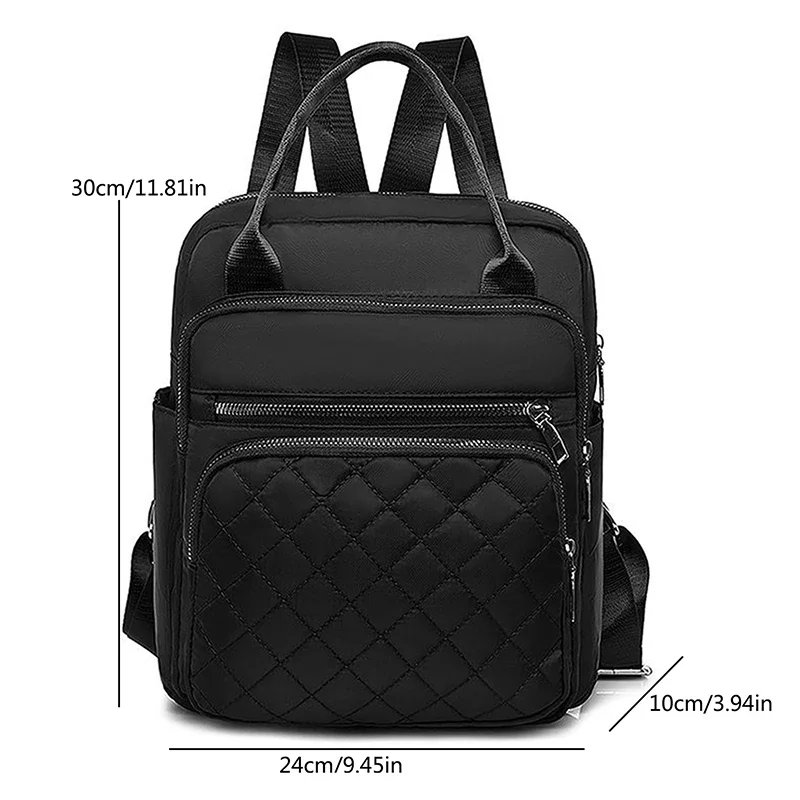 Ransel Wanita 2023 Tas Bahu Wanita Tahan Air Kasual Travel Ransel Oxford Kapasitas Besar Wanita Dompet Hitam Ransel Kasual