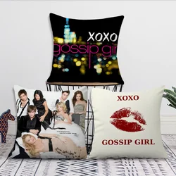 Classic Plot G-Gossip Girl-S Youth Sofa Living Room Bedroom Headboard Backrest Cushion Square Cushion Nap Time Pillow Case