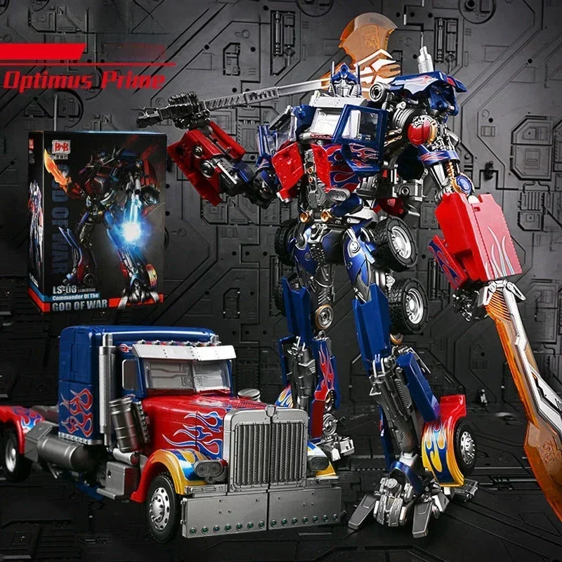 В НАЛИЧИИ Трансформация Optimus Primal BMB LS03 LS03F LS03L AOYI Black Apple OP Commander Фигурка из сплава Модель робота Игрушка