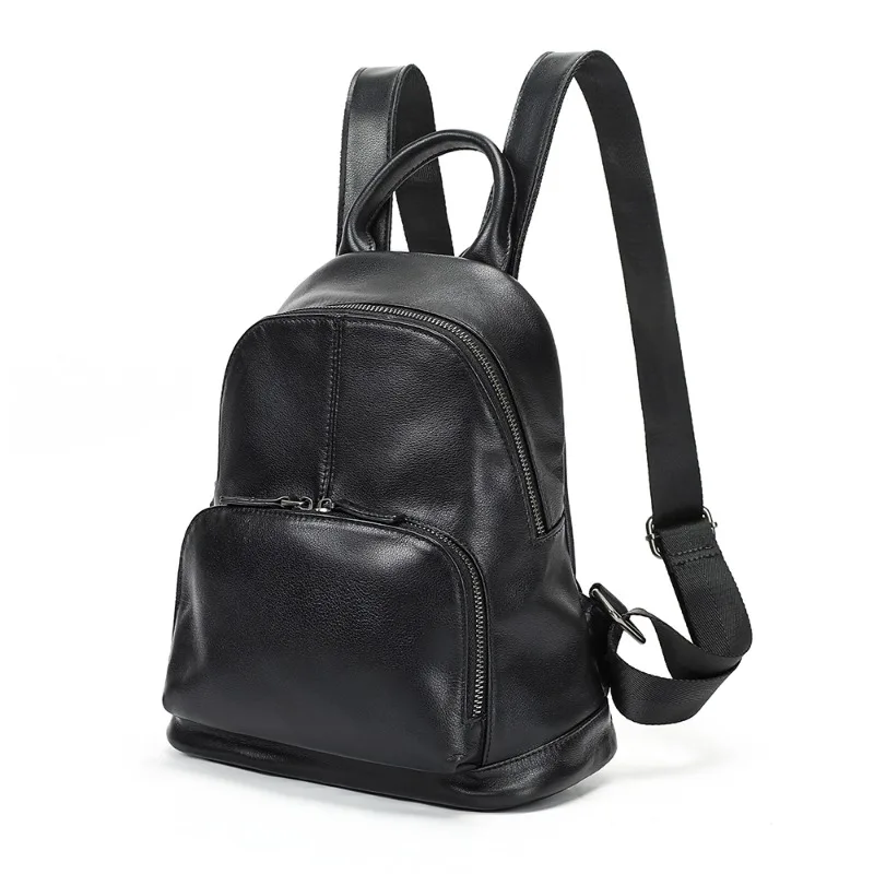 Women Soft Genuine Leather Backpacks Vintage Female Shoulder Bags Sac A Dos Casual Travel Ladies Bagpack Mochilas School Bags