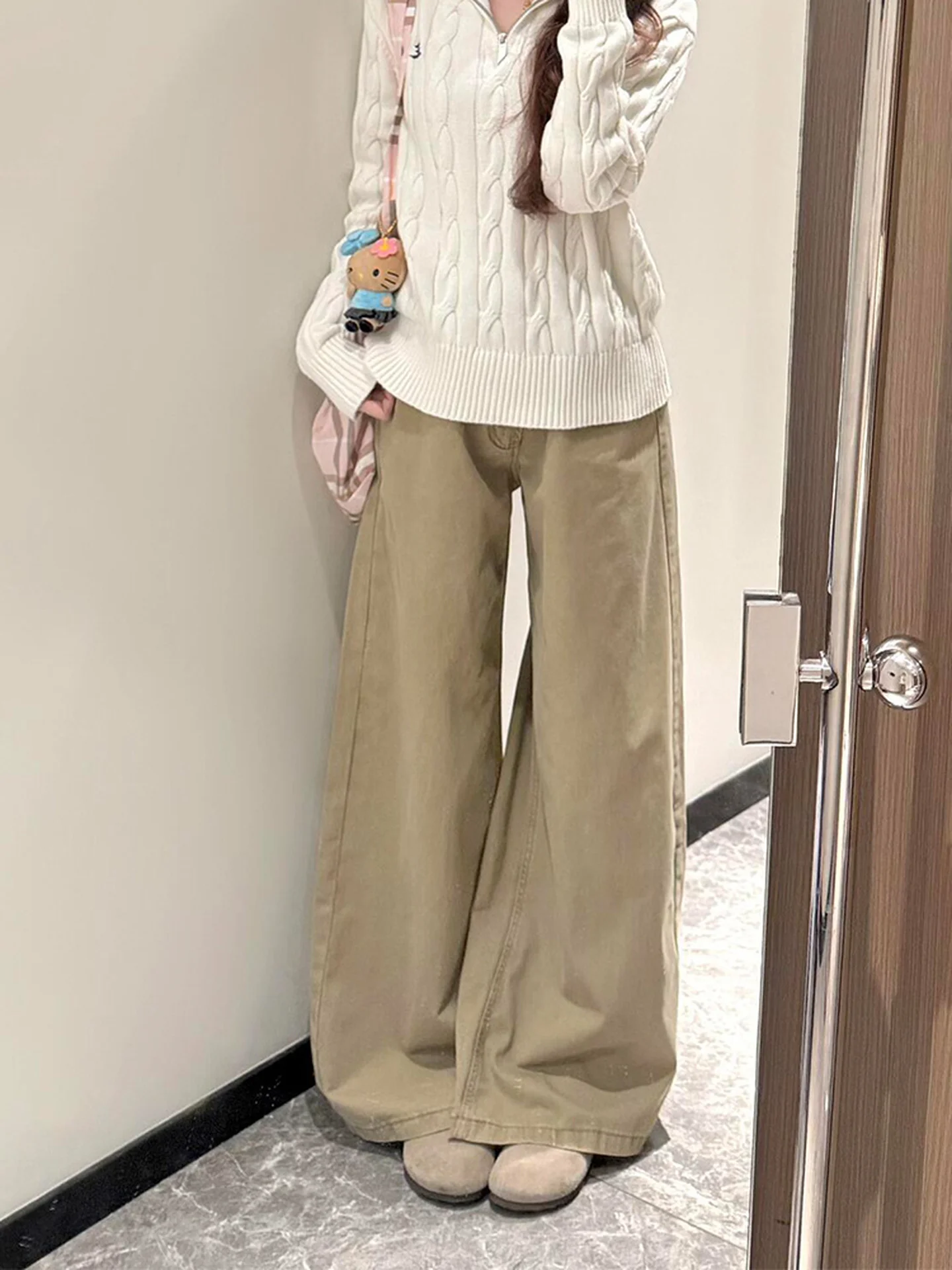 

High Waist Wide Leg Thin Denim Jeans for Women Pear Shape Body Slim Fit Summer New Style American Style Straight Leg Trousers