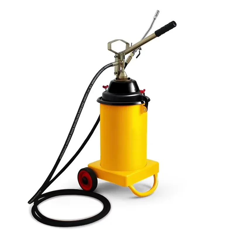 High Pressure 12L Manually Operated Oil Bucket Grease Pump Hand Grease Lubricantion Pump