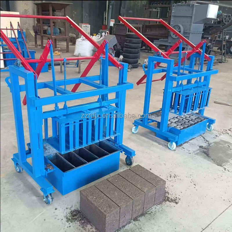 No Electricity and Oil Brick Machine Cement Manual Forming Block Making Machine