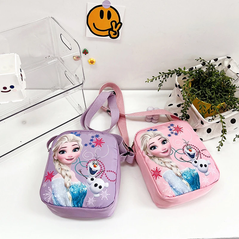 أنيمي فروزن 2 إلسا آنا حقيبة كروسبودي الأطفال الأميرة لطيف الكرتون حقيبة كتف الفتيات هدايا عيد الميلاد