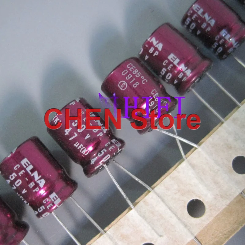 10PCS/lot original ELNA CE-BP 50V47UF 10X12.5MM 85C BP 47UF 50V RBD electrolytic capacitor free shipping