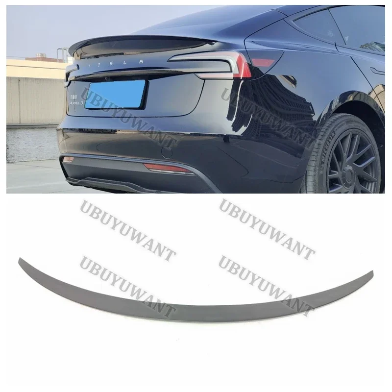 FOR Tesla Model 3 Accessories Spoiler UNPAINTED / CARBON COLOR / Glossy Glossy FOR Tesla Model 3 2020-Up Car Trunk Wing Spoilers