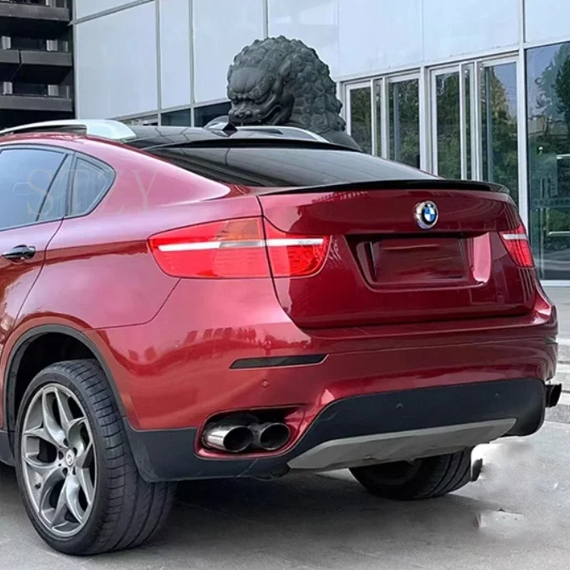 For BMW X6 E71 Spoiler Carbon Fiber Spoiler For X6 2008 2009 2010 2011 2012 2013 Rear Trunk Wing Performance Spoiler